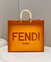 Fendi sunshine tote Yellow ombre leather 41cm - 1