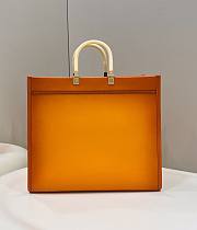 Fendi sunshine tote Yellow ombre leather 41cm - 2