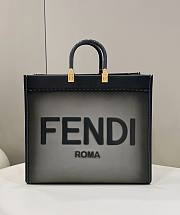 Fendi sunshine tote gray ombre leather 41cm - 1