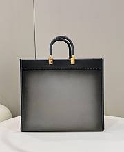 Fendi sunshine tote gray ombre leather 41cm - 5