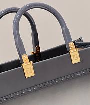 Fendi sunshine tote gray ombre leather 41cm - 2