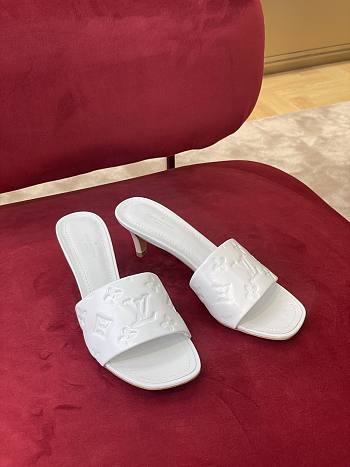 Louis Vuitton white heel