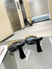 Versace black heeled sandals - 2