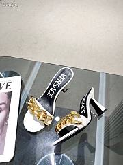 Versace white heeled sandals - 3