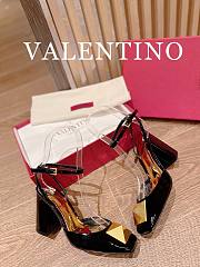 Valentino gold black heels - 5