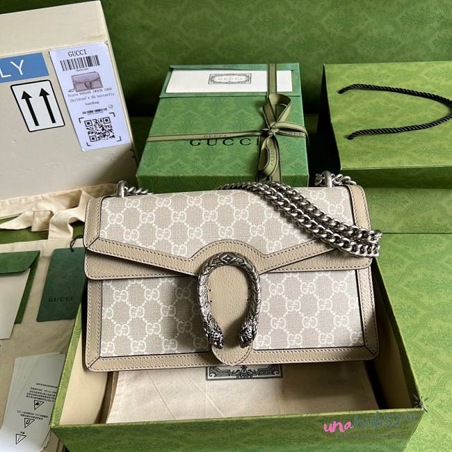 Gucci Dionysus GG Medium Beige / White Bag - 1