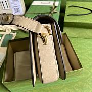 Gucci Horsebit 1955 small beige / white Bag - 5