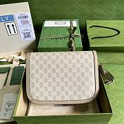 Gucci Horsebit 1955 small beige / white Bag - 3