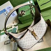  Gucci Jackie 1961 small GG beige / white shoulder bag - 3