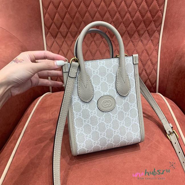 Gucci Jsmall GG beige / white tote bag - 1