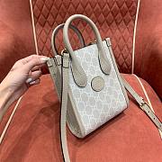 Gucci Jsmall GG beige / white tote bag - 6