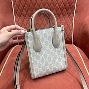 Gucci Jsmall GG beige / white tote bag - 4