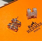 Hermes silver earings - 4