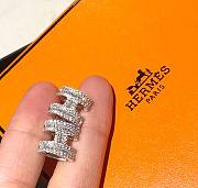 Hermes silver earings - 3