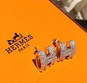 Hermes silver earings - 2