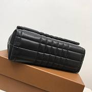  Burberry quilted black leather shoulder bag  - 5