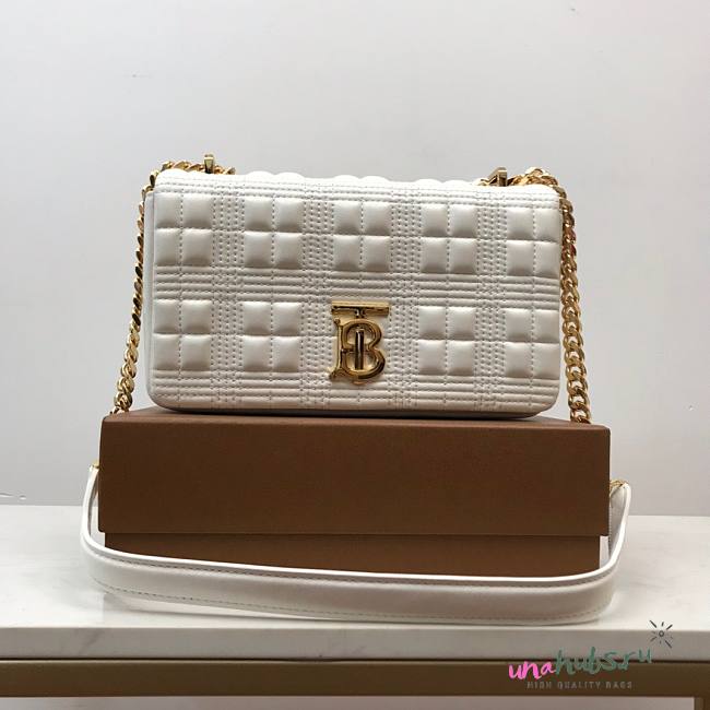 Burberry quilted Lola crossbody bag white - 1