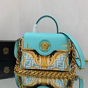 Fendi x Versace Fendace La Medusa Blue Medium Handbag - 1