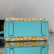 Fendi x Versace Fendace La Medusa Blue Medium Handbag - 6