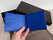 Bottega Veneta woven blue leather wallet  - 5