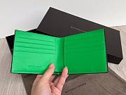 Bottega Veneta woven black green leather wallet - 6