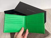 Bottega Veneta woven black green leather wallet - 4