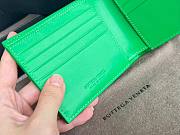 Bottega Veneta woven green leather wallet - 3