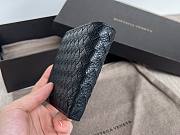 Bottega Veneta woven black leather wallet - 5