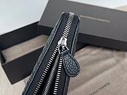 Bottega Veneta woven black leather long wallet - 5