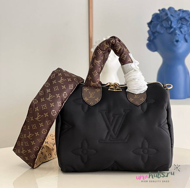 Louis Vuitton Speedy 25 Crossbody Black Bag - 1