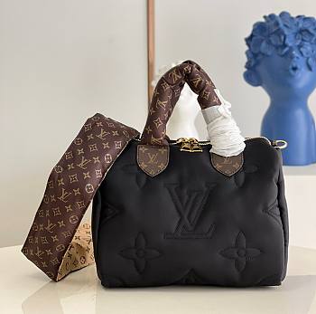 Louis Vuitton Speedy 25 Crossbody Black Bag