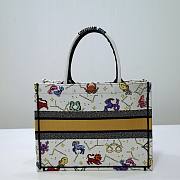 Dior Pixel Zodiac Embroidery Book Tote 36cm - 3