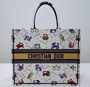 Dior Pixel Zodiac Embroidery Book Tote 41cm - 1