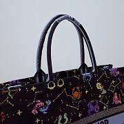 Dior Pixel Zodiac Embroidery Black Book Tote 41cm - 5