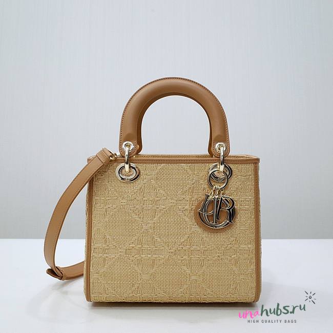 Dior Lady Raffia Bag - 1