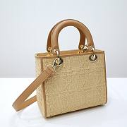 Dior Lady Raffia Bag - 5