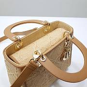 Dior Lady Raffia Bag - 4