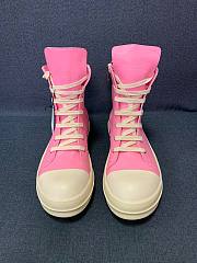 Rick Owens pink high sneakers 02 - 5