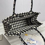 Dior book black tone embroidery tote 36cm - 5