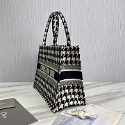 Dior book black tone embroidery tote 36cm - 4