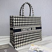 Dior book black tone embroidery tote 41cm - 4