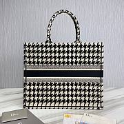 Dior book black tone embroidery tote 41cm - 3