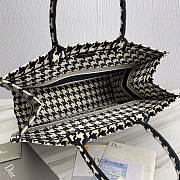 Dior book black tone embroidery tote 41cm - 2