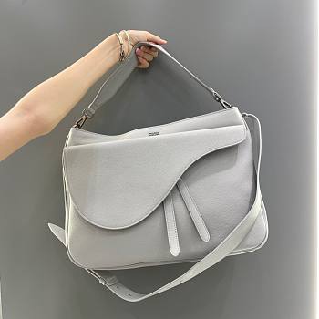 Dior white leather men shoulder bag