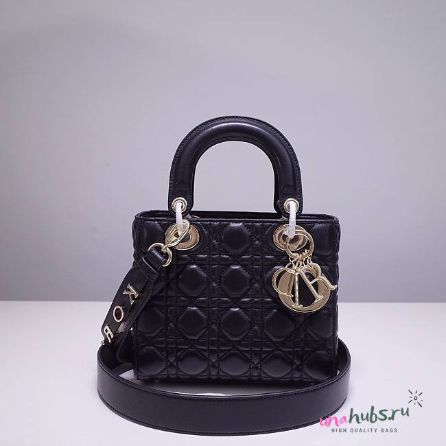 DIOR My ABCDIOR Lady Black Lambskin Gold Hardware Bag  - 1