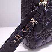 DIOR My ABCDIOR Lady Black Lambskin Gold Hardware Bag  - 4