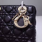 DIOR My ABCDIOR Lady Black Lambskin Gold Hardware Bag  - 2