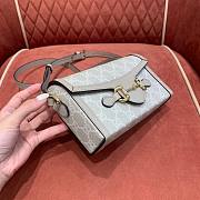 Gucci GG 1955 horsebit beige white mini bag - 6