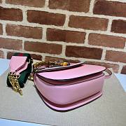 Gucci Bamboo 1947 small top handle pink bag - 5