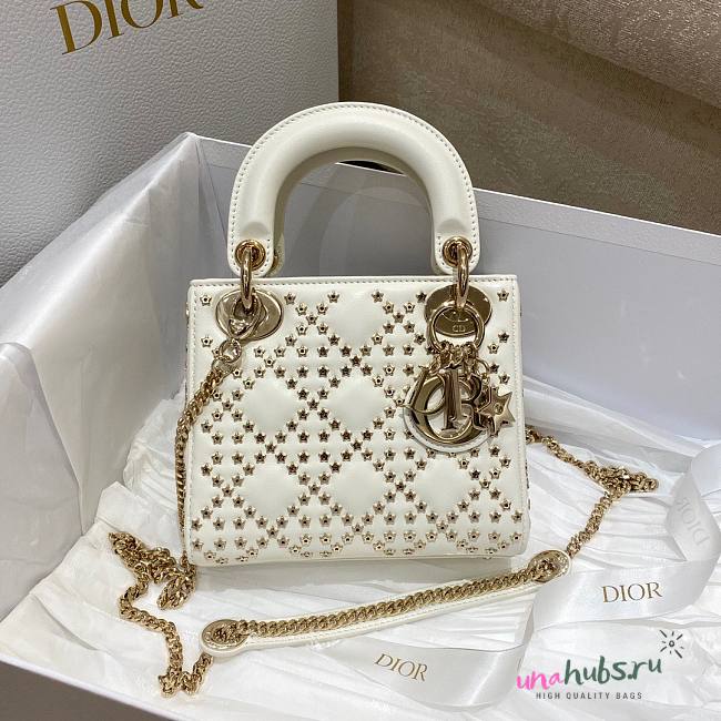 Dior Lady Lucky White Mini Bag - 1